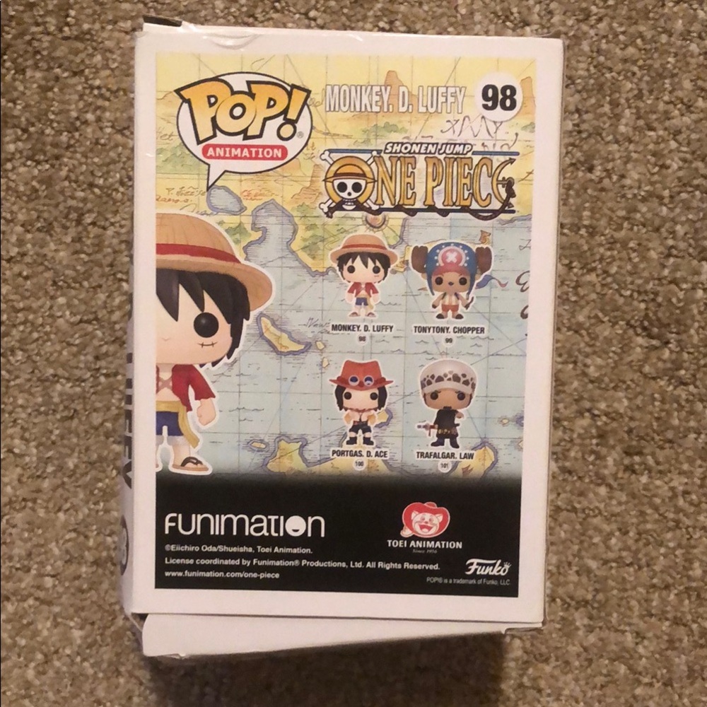 Funko Pop Monkey D. Luffy with Red and Yellow Accents - Picture 2 of 5